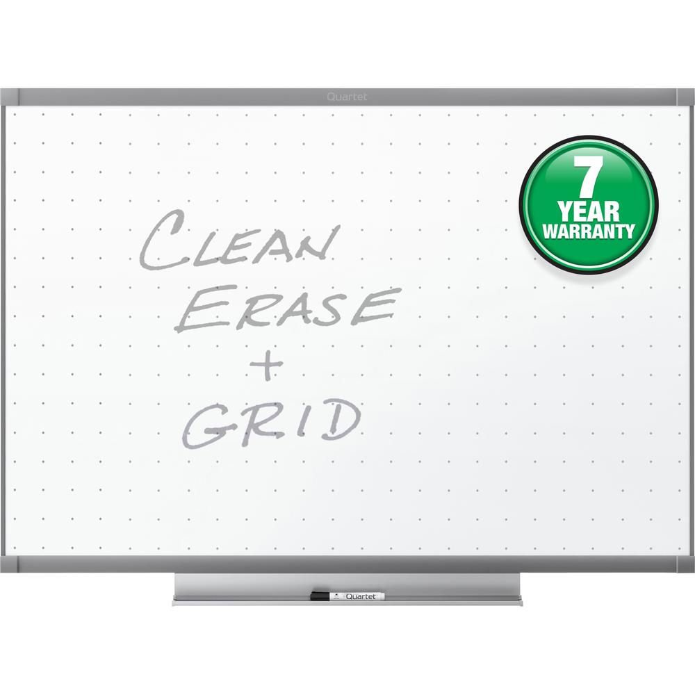 Quartet Prestige 2 Total Erase Whiteboard - 72" (6 ft) Width x 48" (4 ft) Height - White Surface - Graphite Frame - Horizontal - 1 / Each. The main picture.