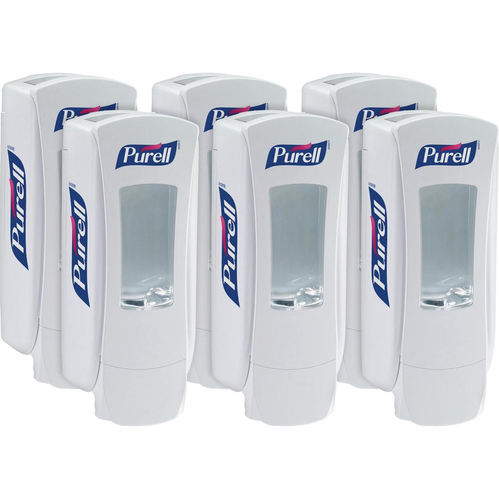 PURELL&reg; ADX-12 Dispenser - Manual - 1.27 quart Capacity - White - 6 / Carton. Picture 1
