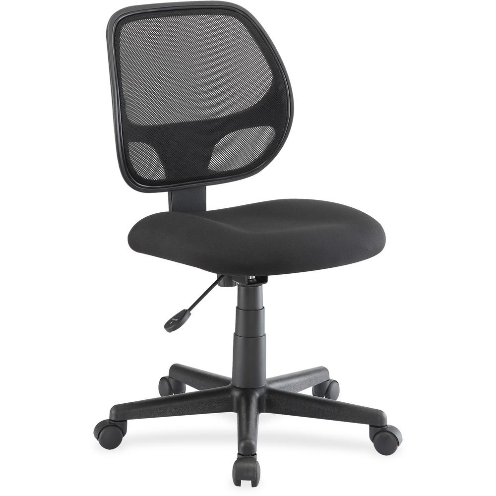 Lorell Multi-task Chair - Black Fabric Seat - Black Back - 5-star Base - Black - 1 Each. The main picture.