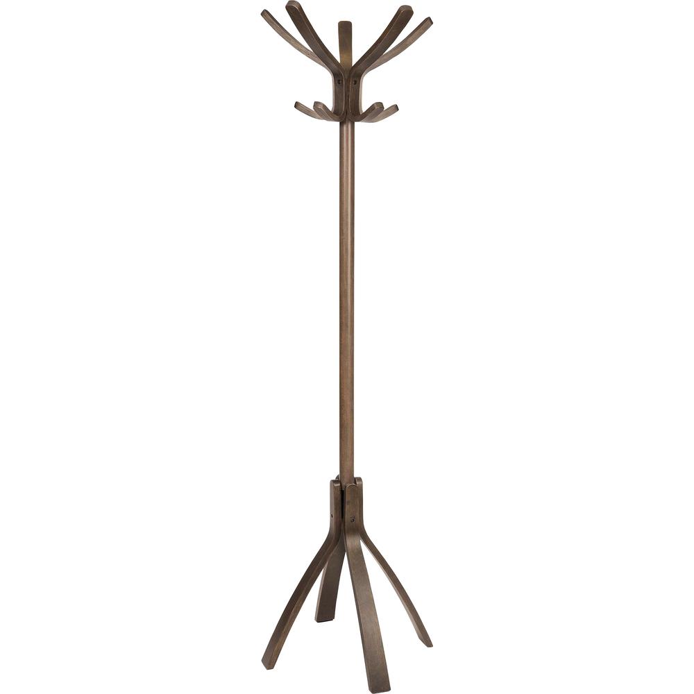 Alba High-capacity Wood Coat Stand - 5 Hooks - for Coat - Wood - 1 Each. Picture 1