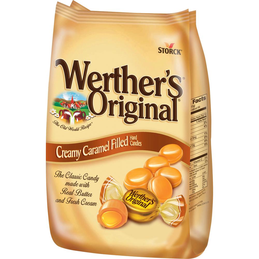 Werther's Original Storck Caramel Hard Candies - Caramel - 1.87 lb - 1 / Bag. Picture 1