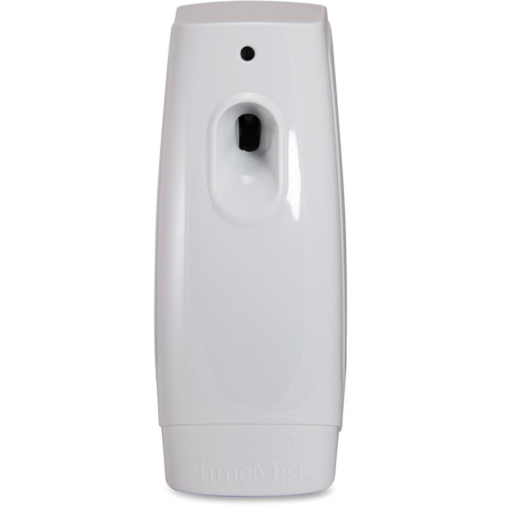 TimeMist Classic Metered Aerosol Dispenser - 0.25 Hour Medium - 30 Day(s) Refill Life - 44883.12 gal Coverage - 2 x AA Battery (sold separately) - 1 Each - White. Picture 1
