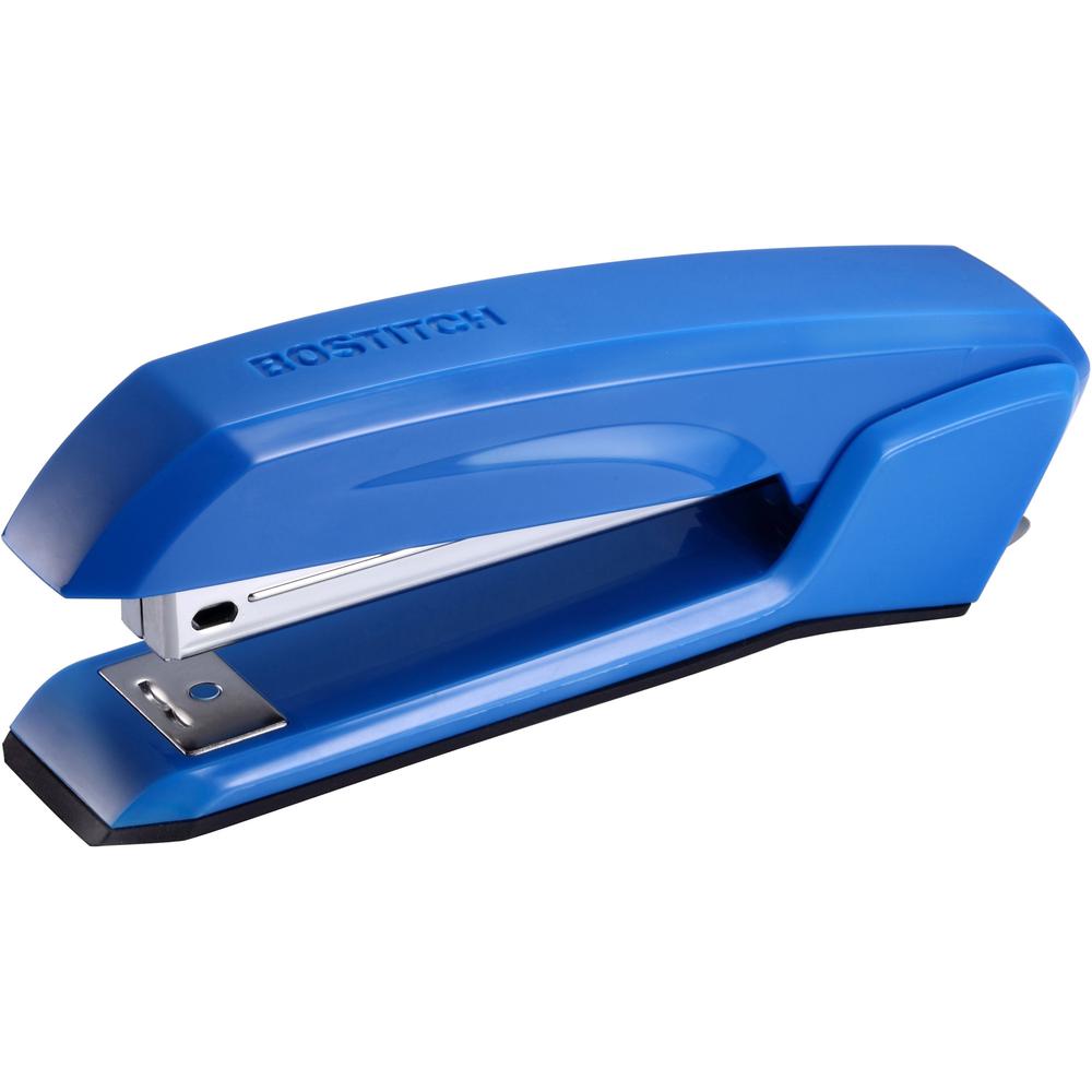 Bostitch Ascend Stapler - 20 Sheets Capacity - 210 Staple Capacity - Full Strip - 1/4" Staple Size - 1 Each - Blue. Picture 1