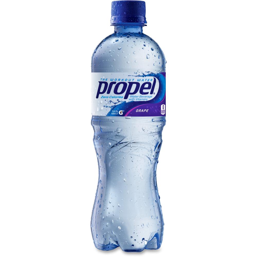 Propel Grape Flavored Water Beverage - 16.90 fl oz (500 mL) - Bottle - 24 / Carton. The main picture.