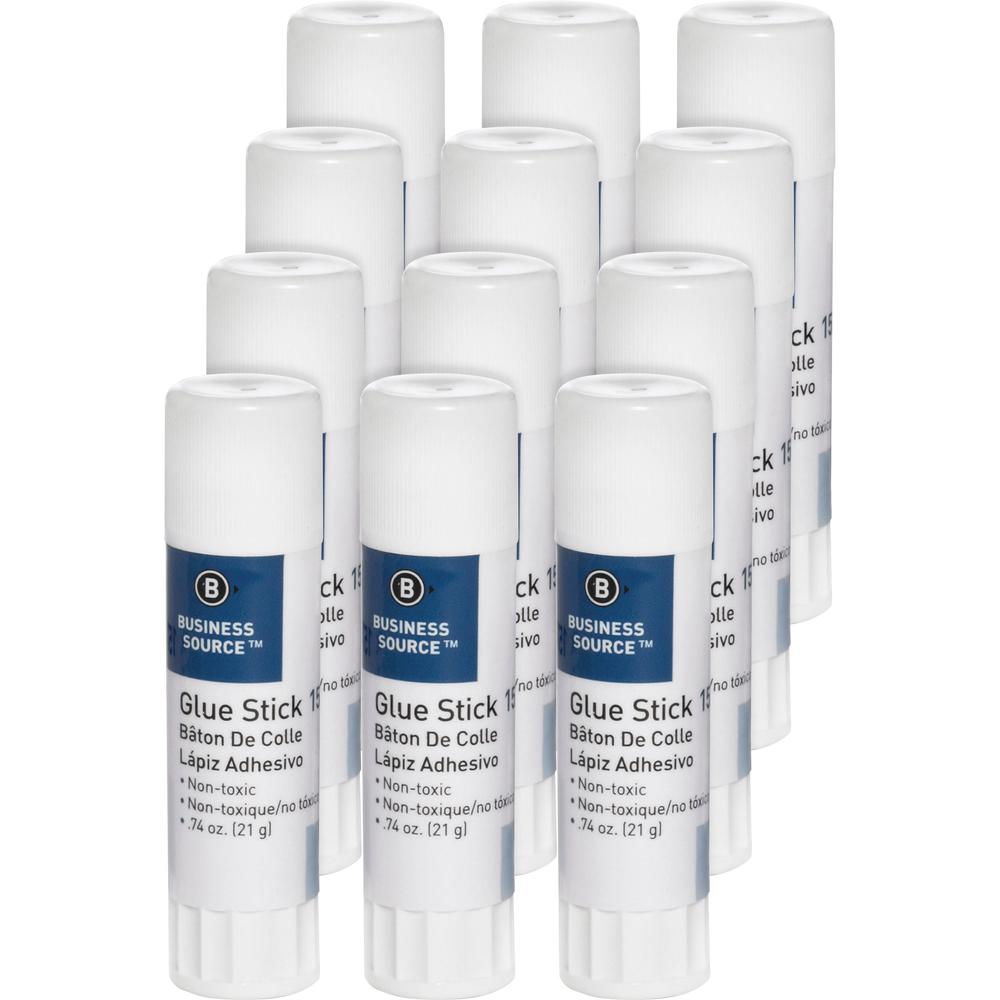 Business Source Glue Stick - 0.74 oz - 12 / Pack. The main picture.