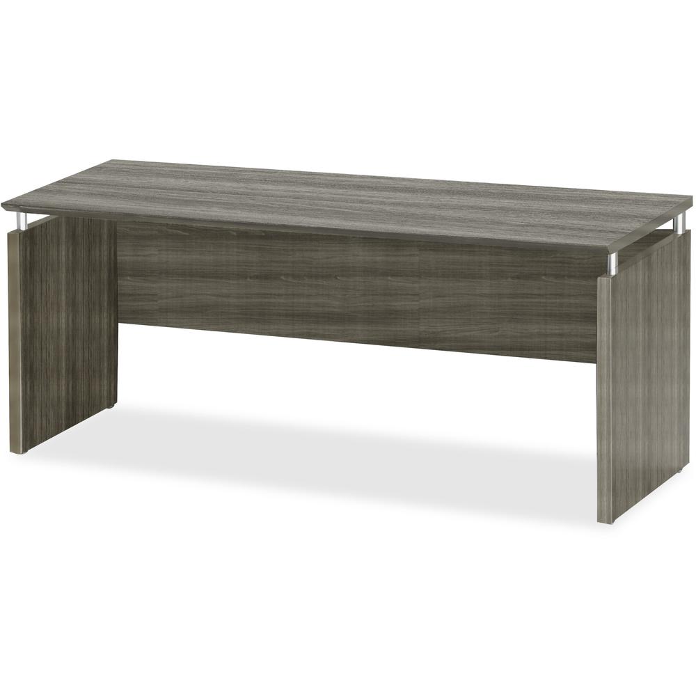Mayline Medina Credenza - 72" x 20" x 1" x 29.5" - Beveled Edge - Finish: Gray Steel Laminate - Water Resistant, Stain Resistant, Abrasion Resistant, Durable, Modesty Panel, Leveling Glide. Picture 1