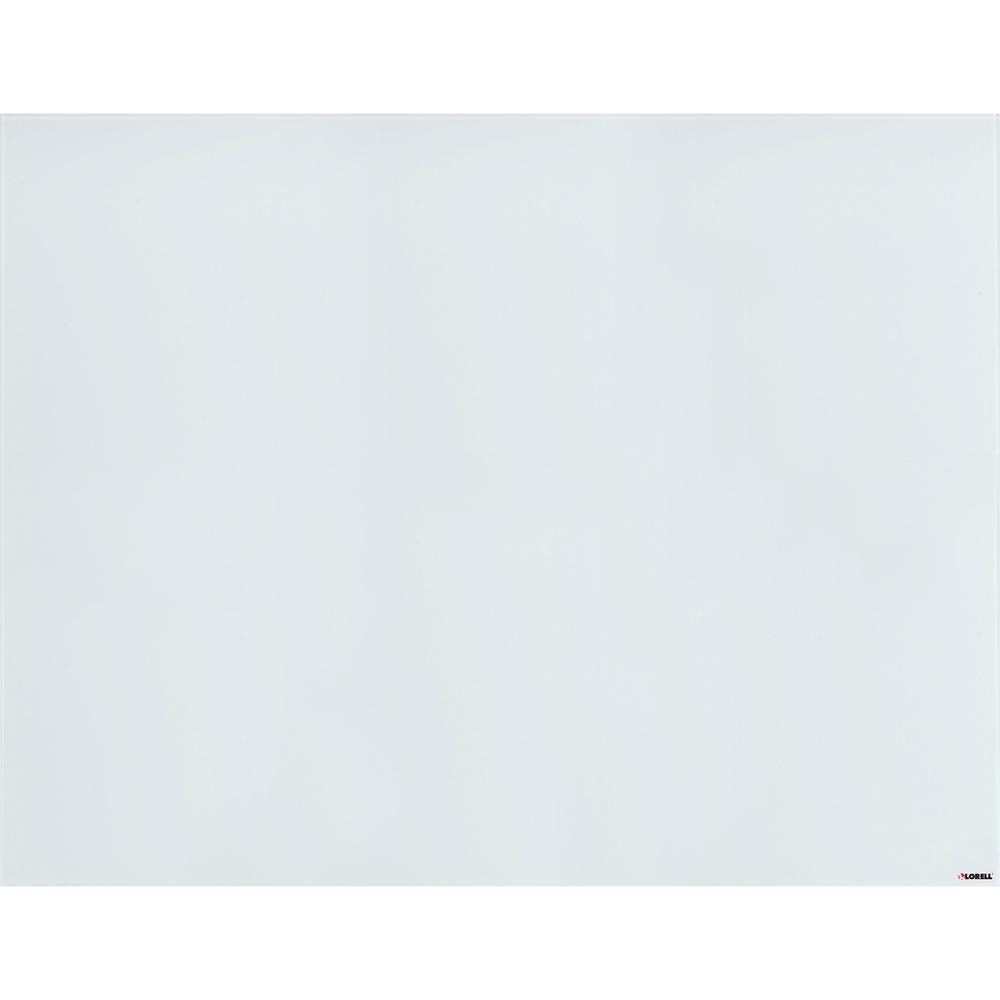 Lorell Magnetic Dry-Erase Glass Board - 46.5" (3.9 ft) Width x 36" (3 ft) Height - White Glass Surface - Rectangle - Magnetic - Stain Resistant, Ghost Resistant, Smooth Writing - 1 Each. Picture 1