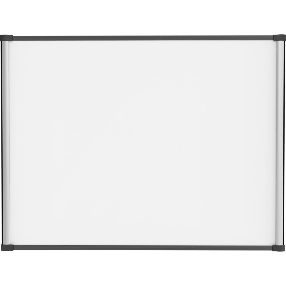 Lorell Magnetic Dry-erase Board - 48" (4 ft) Width x 36" (3 ft) Height - Aluminum Steel Frame - Rectangle - Magnetic - Marker Tray - 1 Each. Picture 1