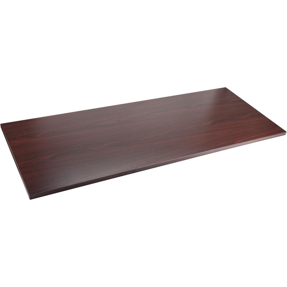 Lorell Relevance Series Tabletop - Laminated Rectangle, Mahogany Top x 48" Table Top Width x 24" Table Top Depth x 1" Table Top Thickness x 47.63" Width x 23.63" Depth - Assembly Required - 1 Each. Picture 1