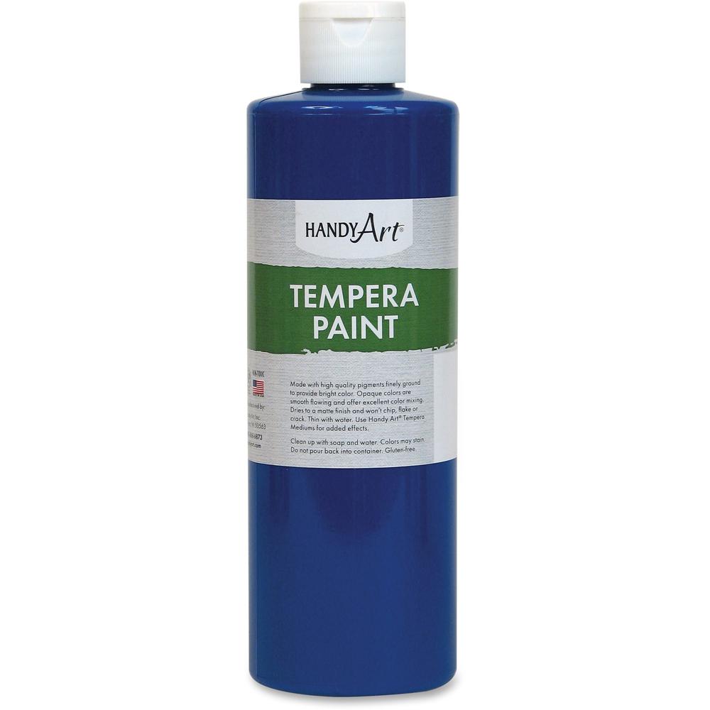 Handy Art 16 oz. Premium Tempera Paint - 16 fl oz - 1 Each - Blue. The main picture.