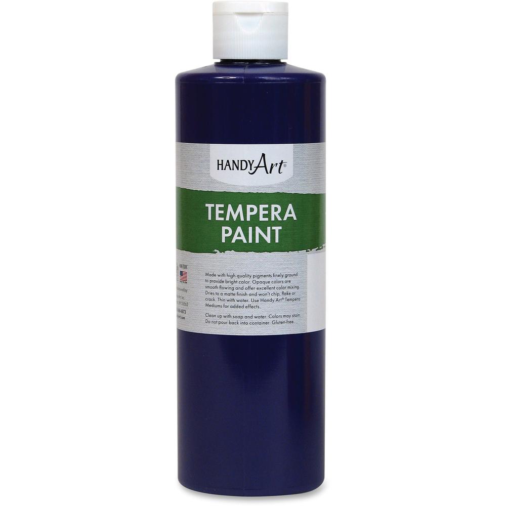 Handy Art 16 oz. Premium Tempera Paint - 16 fl oz - 1 Each - Violet. Picture 1