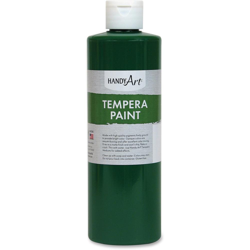Handy Art 16 oz. Premium Tempera Paint - 16 fl oz - 1 Each - Green. Picture 1
