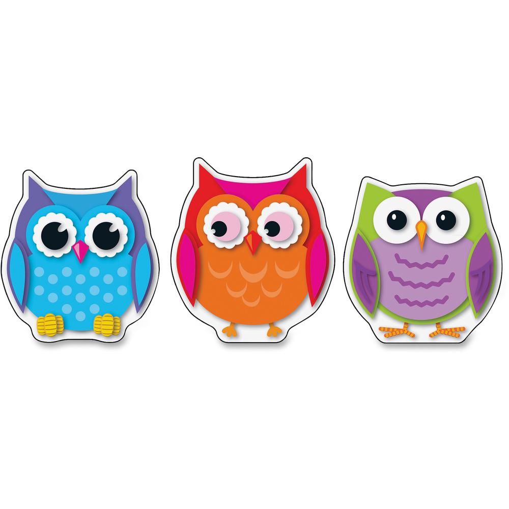 Carson Dellosa Education Colorful Owls Cut Outs 36 Owl Shape Sturdy Multicolor Card 6081