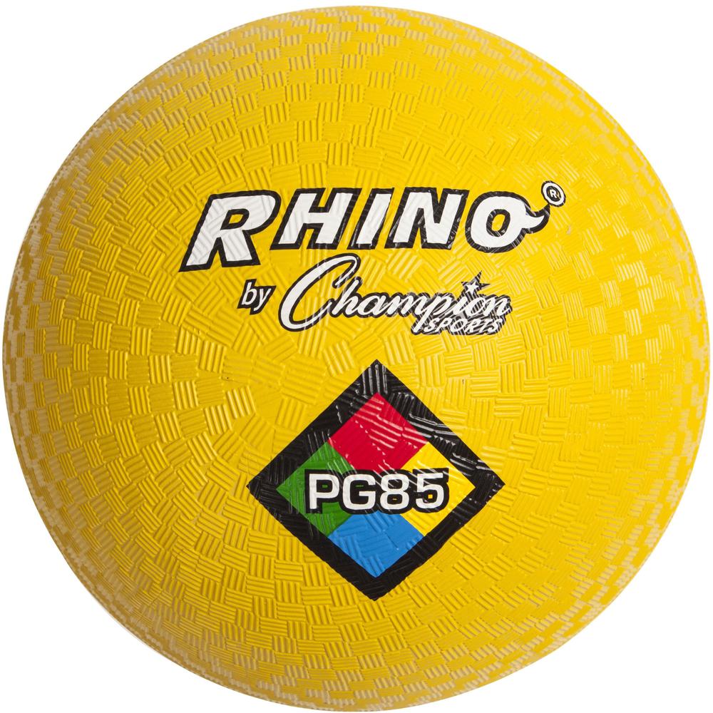 Champion Sports Playground Ball - 8.50" - Nylon - Yellow - 1  Each. Picture 1
