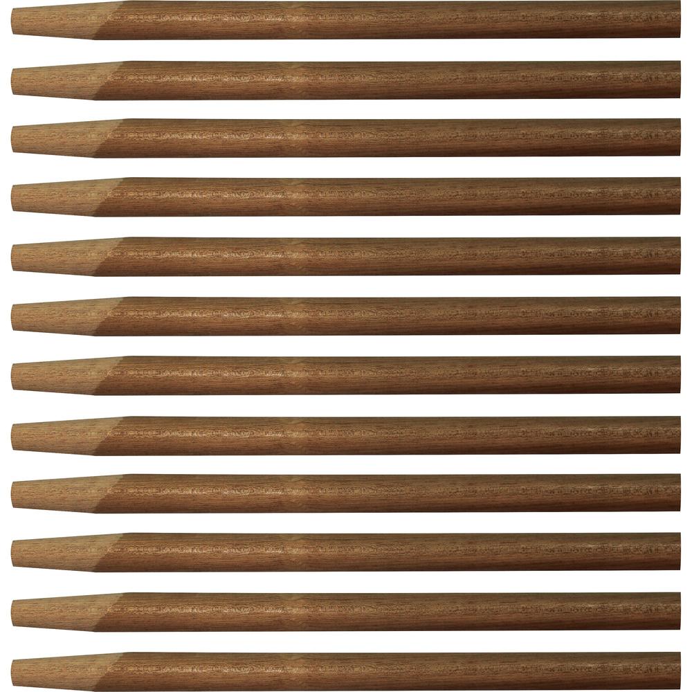 Genuine Joe Squeegee Handle - 60" Length - 1.13" Diameter - Natural - Wood - 12 / Carton. Picture 1