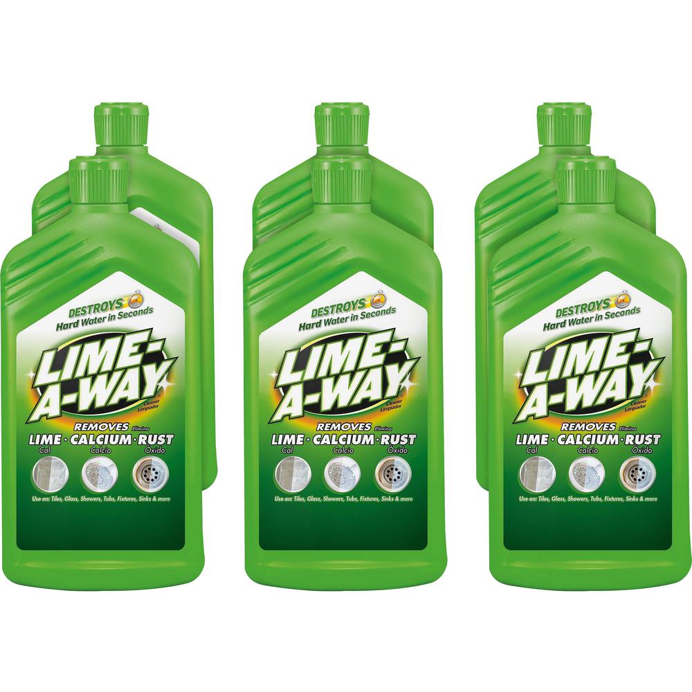 Lime-A-Way Cleaner - For Multipurpose - 28 fl oz (0.9 quart) - 6 / Carton - Unscented - Clear. Picture 1