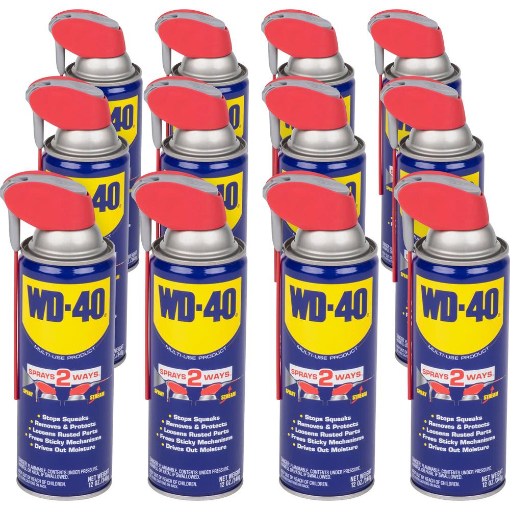 WD-40 Multi-use Product Lubricant - 12 fl oz - Corrosion Resistant, Rust Resistant - 12 / Carton. Picture 1