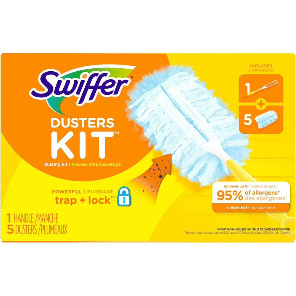 Swiffer Unscented Duster Kit - 6 / Kit - Blue, Yellow. Picture 1