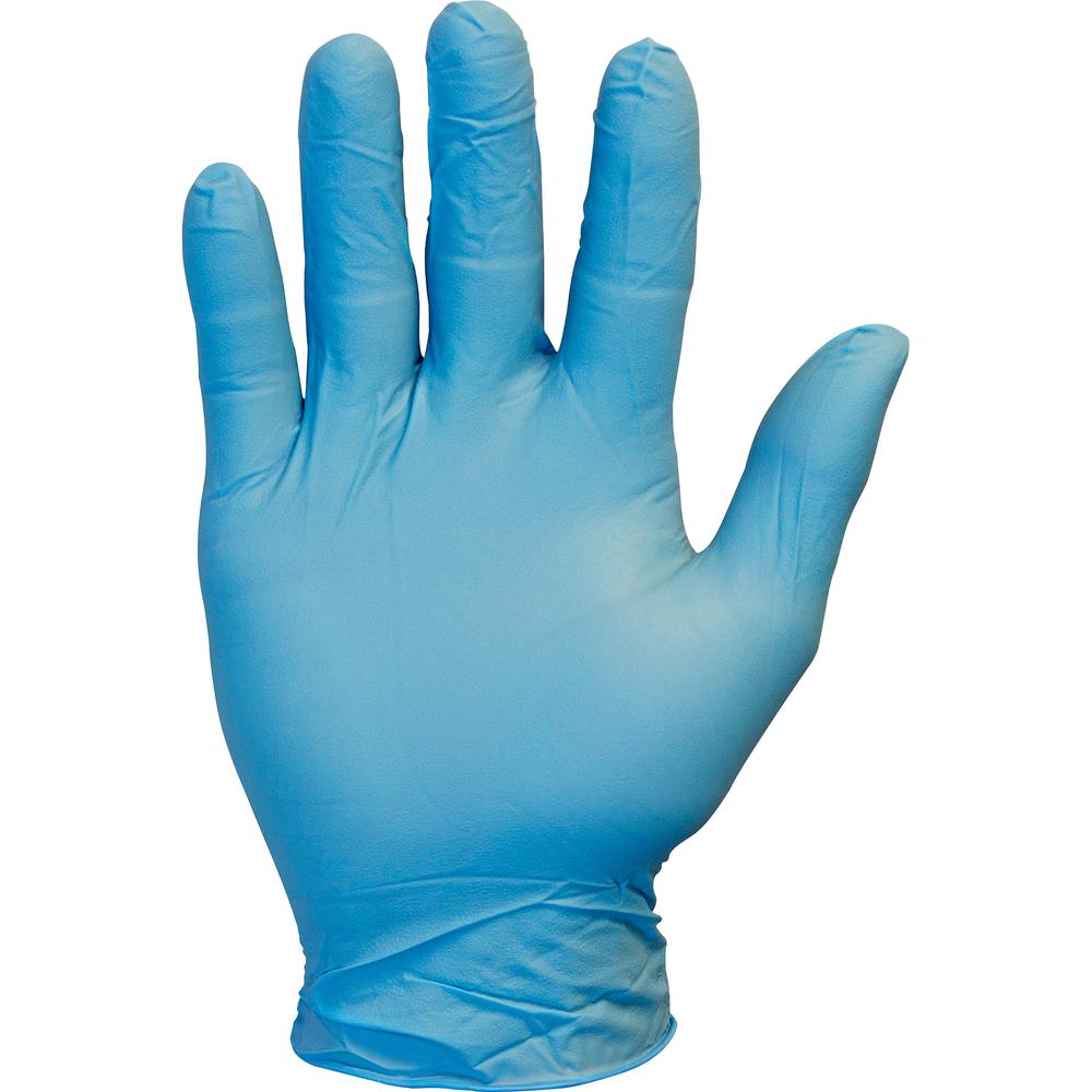 Safety Zone Powder Free Blue Nitrile Gloves - Large Size - Blue - Comfortable, Allergen-free, Silicone-free, Latex-free - For Cleaning, Dishwashing, Food, Janitorial Use, Painting, Pet Care - 100 / Bo. Picture 1