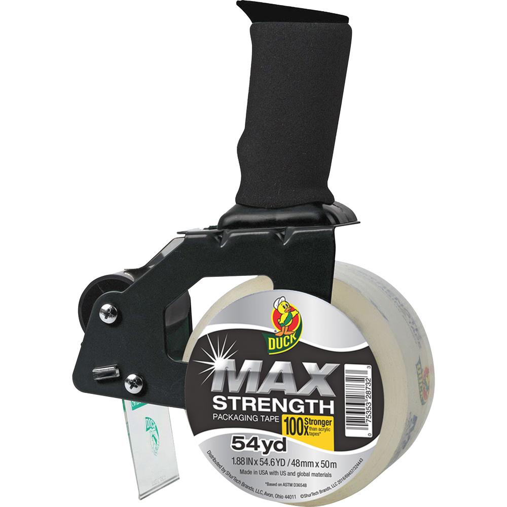 Duck Brand Max Strength Packaging Tape Dispenser Gun - Foam - Clear - 1 Each. Picture 1