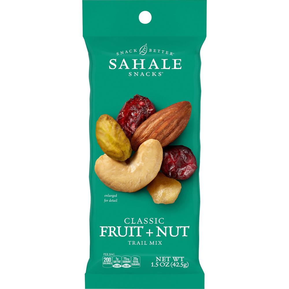 Sahale Snacks Fruit/Nut Trail Snack Mix - Non-GMO, Gluten-free - Fruit and Nut - 1.50 oz - 18 / Carton. Picture 1
