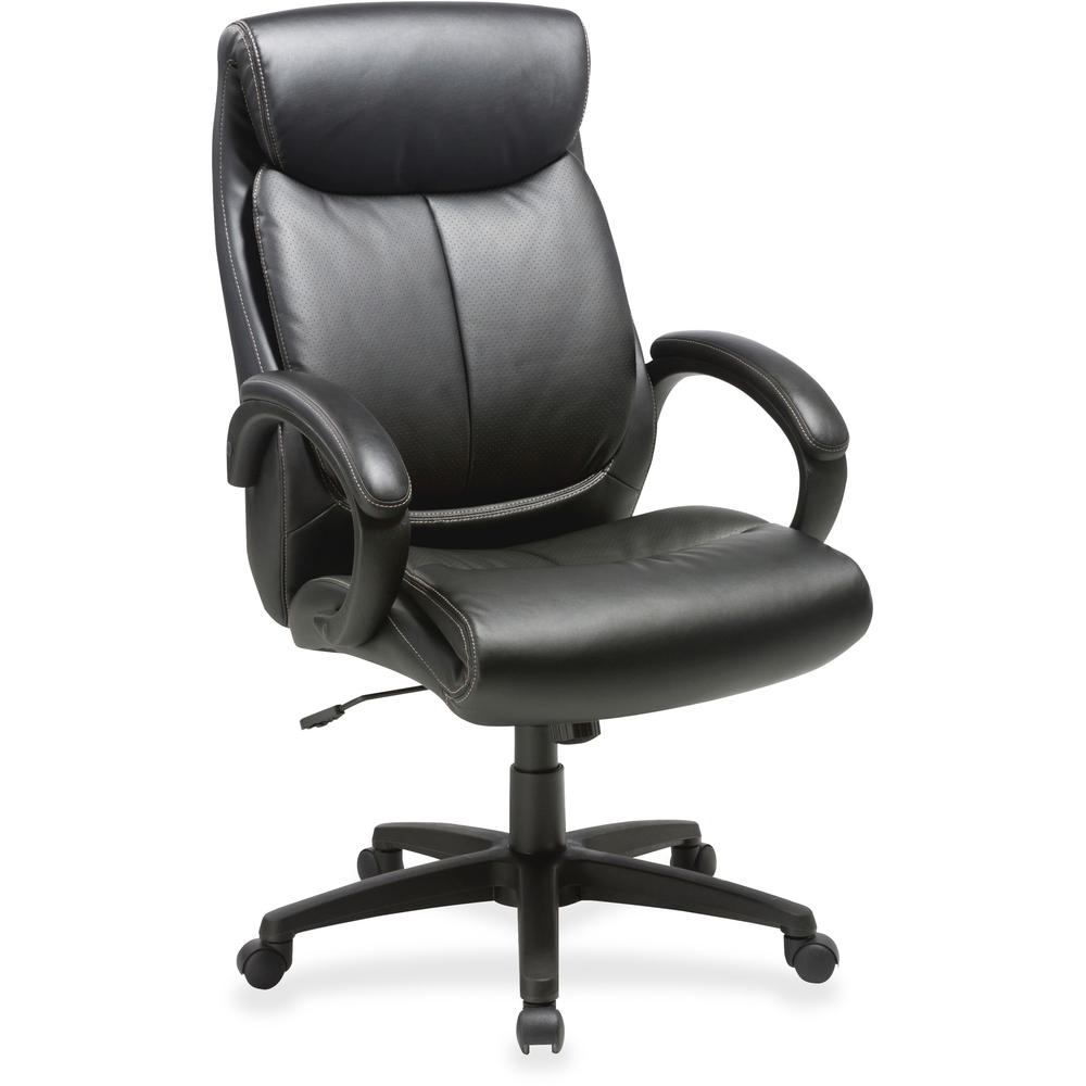 Lorell Executive Chair - Black Seat - Black Back - 1 Each. The main picture.