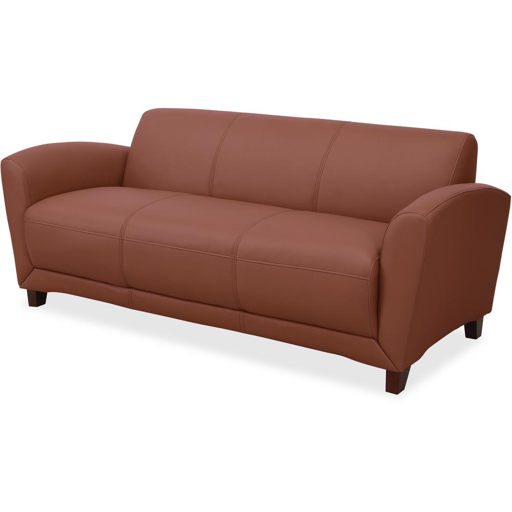 Lorell Reception Seating Collection Sofa - 34.5" x 75" x 31.1" - 1 Each. Picture 1