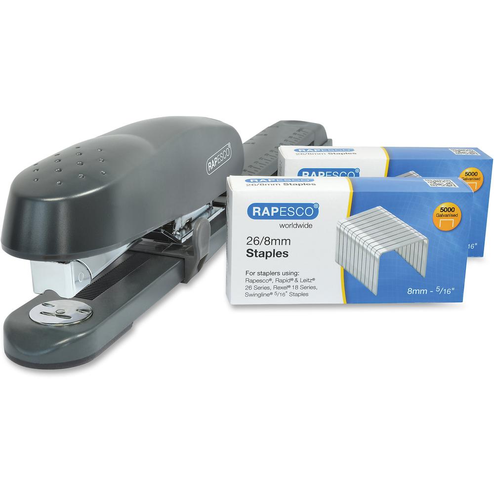 Rapesco 790 Long Arm Stapler with Staples Set - 50 of 80g/m&#178; Paper Sheets Capacity - 26/8mm, 24/8mm, 26/6mm, 24/6mm Staple Size - 1 Each. Picture 1