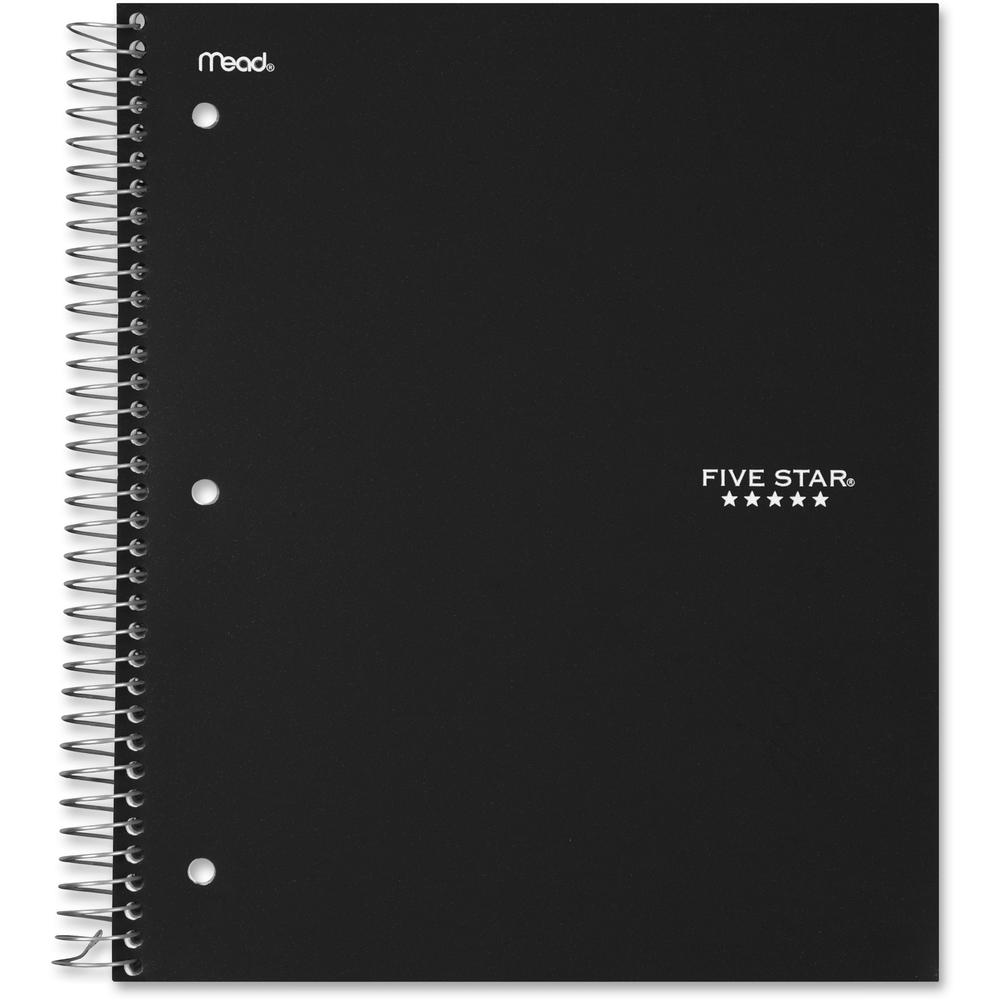 Five Star College Ruled 3 - subject Notebook - Letter - 150 Sheets - Wire Bound - College Ruled - Letter - 8 1/2" x 11" - BlackKraft Cover - 1 Each. Picture 1