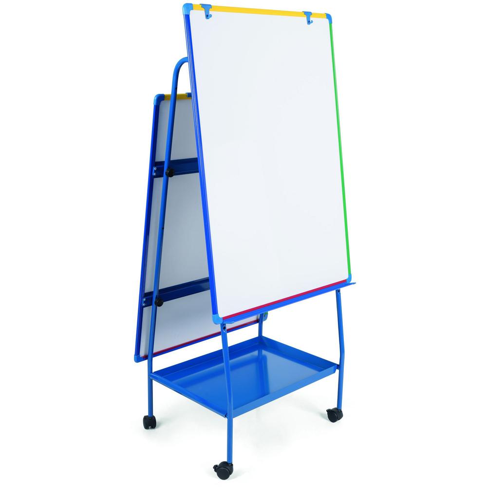 Bi-office Magnetic AdjustableDoublee-sided Easel - White Surface - Rectangle - Magnetic - Assembly Required - 1 Each. Picture 1