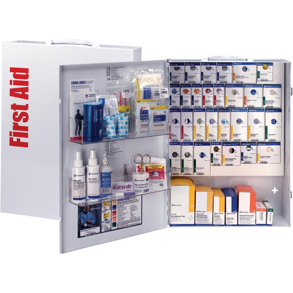 First Aid Only XL SC Business First Aid Cabinet - 666 x Piece(s) For 150 x Individual(s) - 5" Height x 16" Width x 21" Depth Length - Steel Case - 1 Each - White. Picture 1