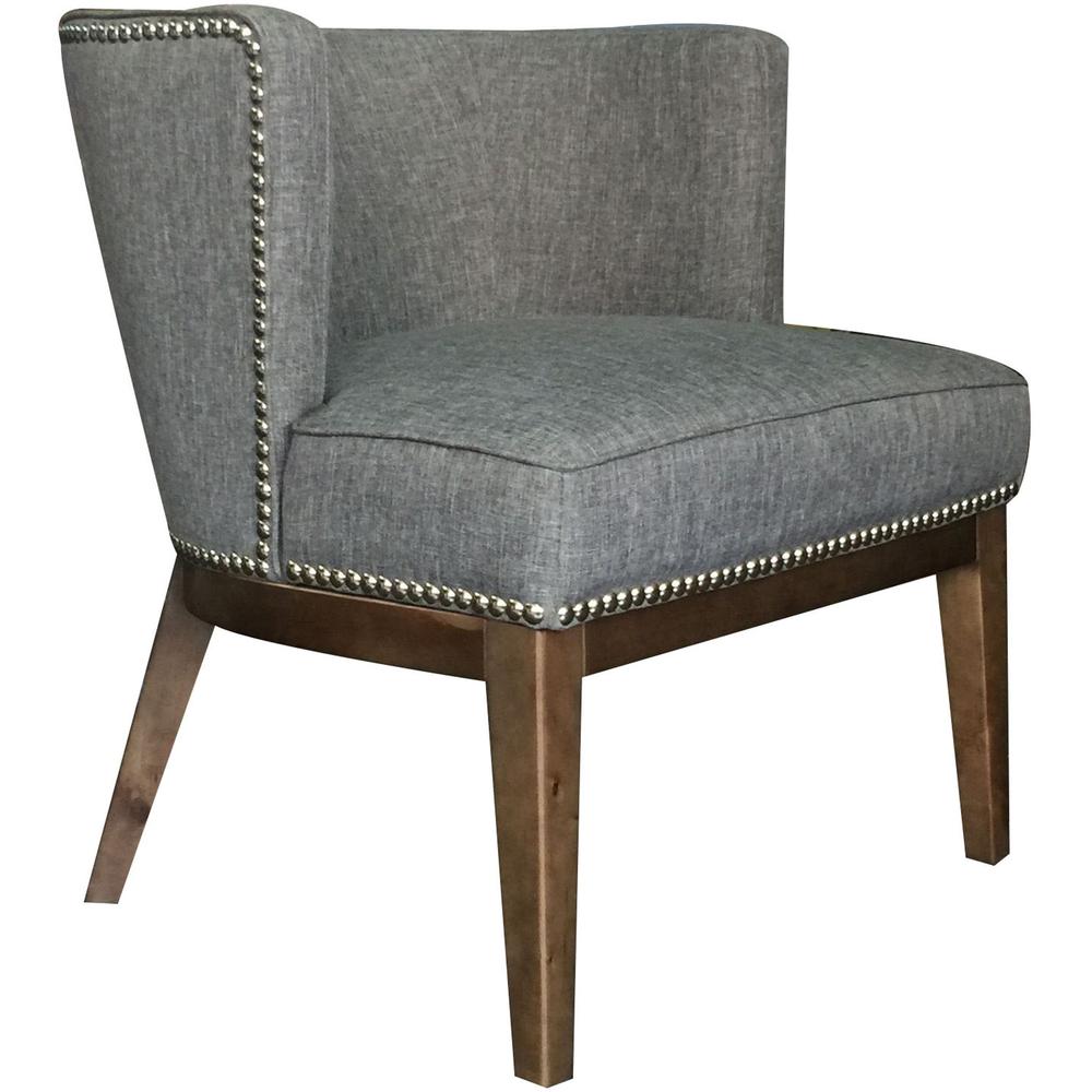 Boss Accent Chair, Beige - Medium Gray - 1 Each. Picture 1