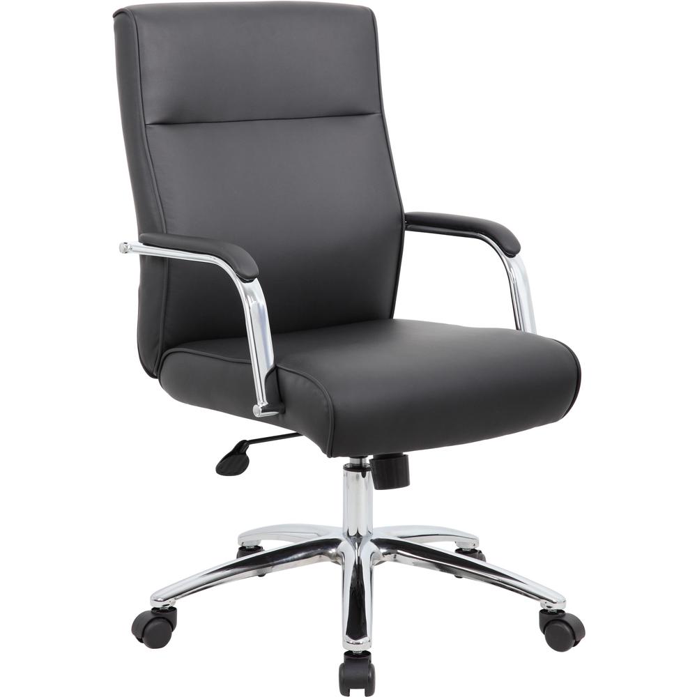 Boss Conf Chair, Black - Black - 1 Each. Picture 1