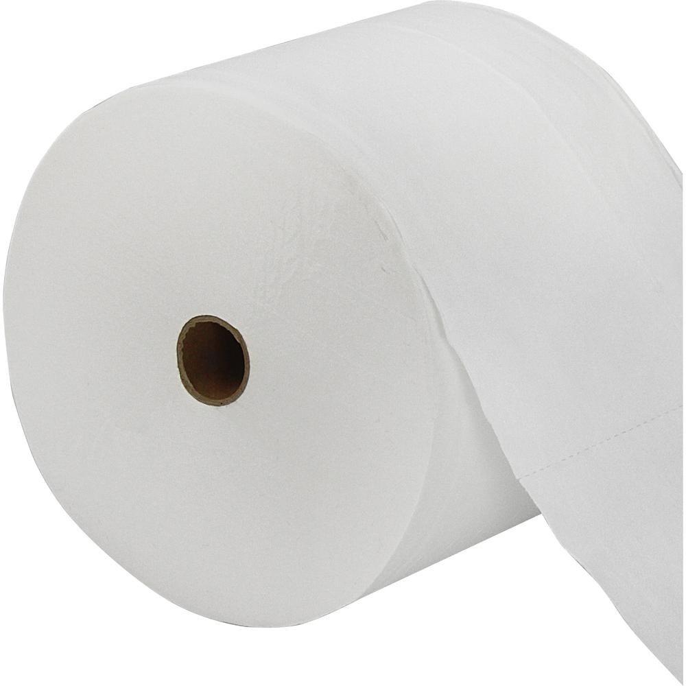 LoCor Bath Tissue - 2 Ply - 3.85" x 4.05" - White - Virgin Fiber - 36 Rolls Per Container - 36 / Carton. Picture 1