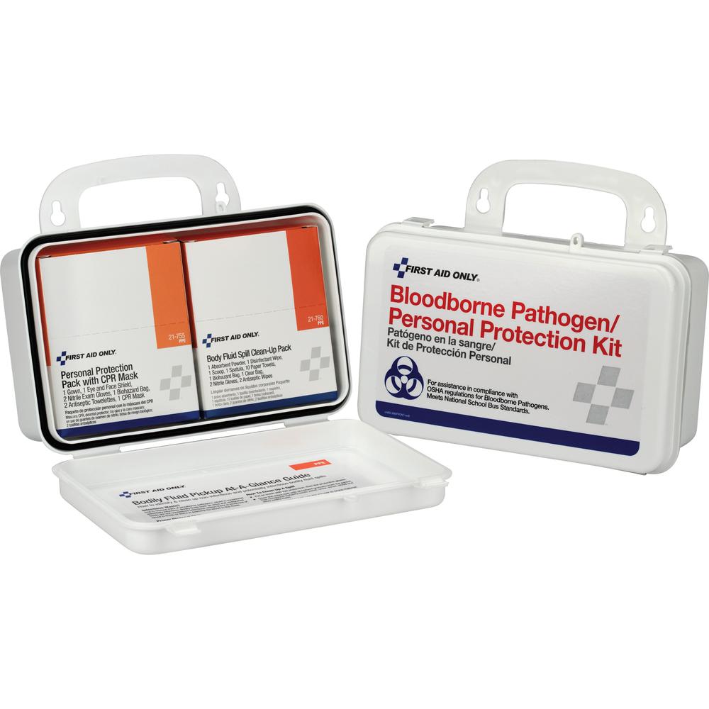 First Aid Only BBP/Personal Protection Kit - 28 x Piece(s) - 8" Height x 3" Width5" Length - 1 Each. Picture 1