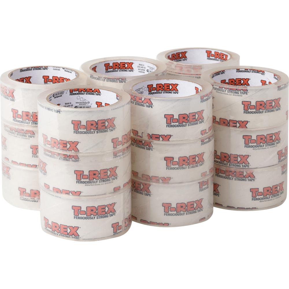 T-REX Packing Tape - 35 yd Length x 1.88" Width - 18 / Pack - Clear. Picture 1