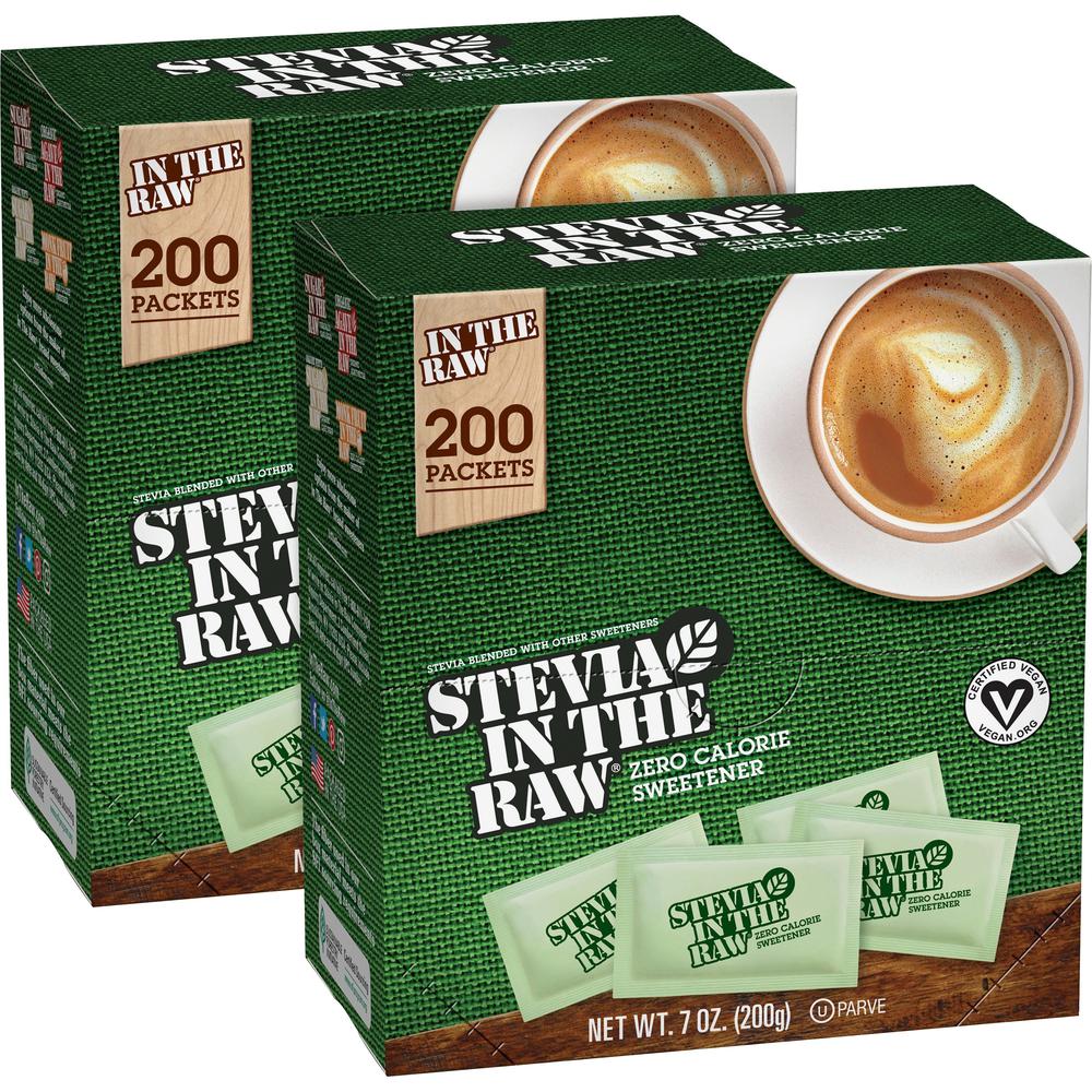 Stevia In The Raw Zero-calorie Sweetener - Packet - 0.035 oz (1 g) - Stevia Flavor - Artificial Sweetener - 400/Carton. The main picture.