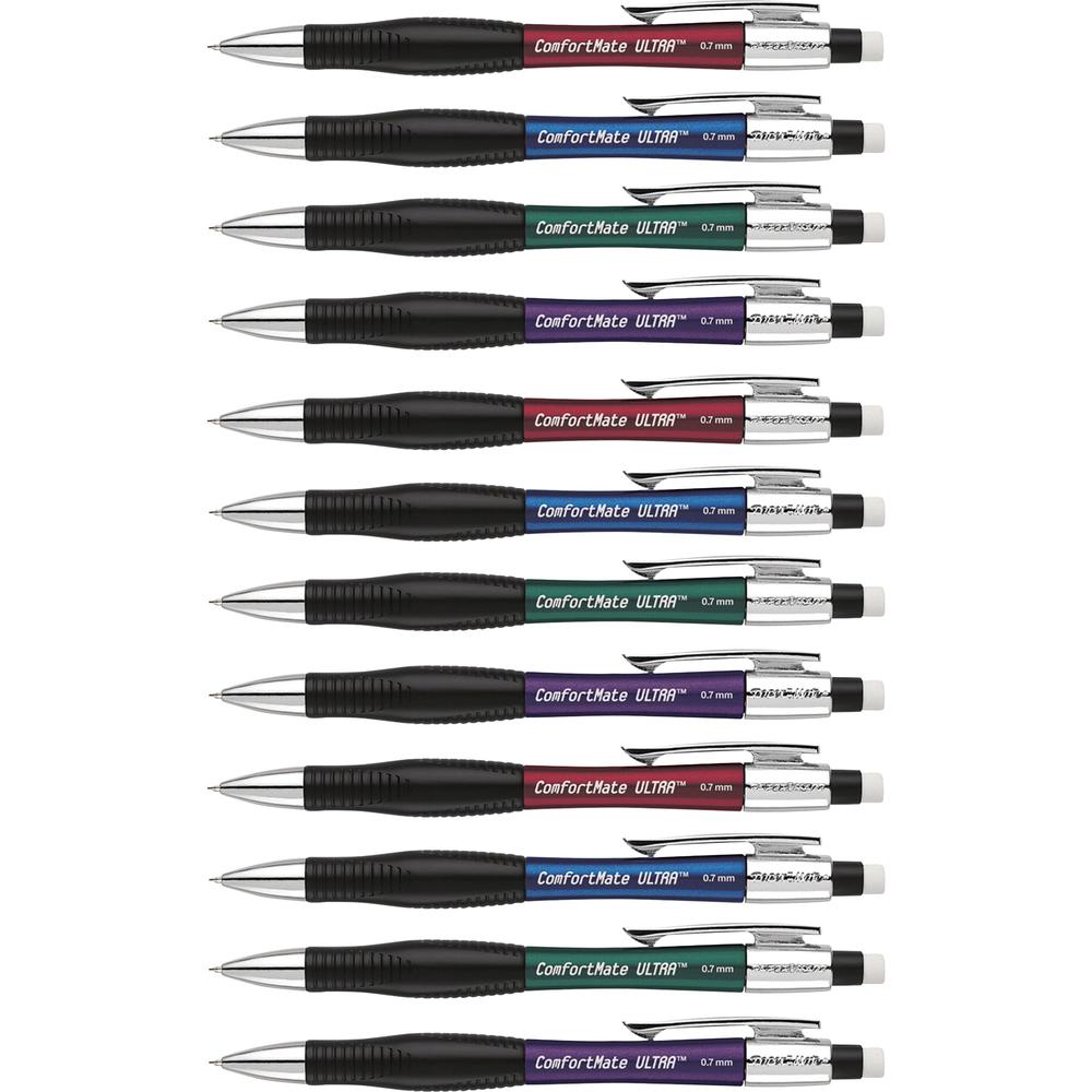 Paper Mate Comfortable Ultra Mechanical Pencils - #2 Lead - 0.7 mm Lead Diameter - Black Lead - 1 Dozen. Picture 1