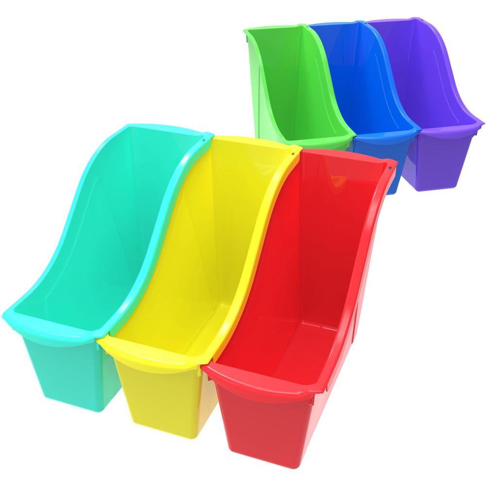 Small Book Bin, Assorted Color, Set of 6. Picture 1