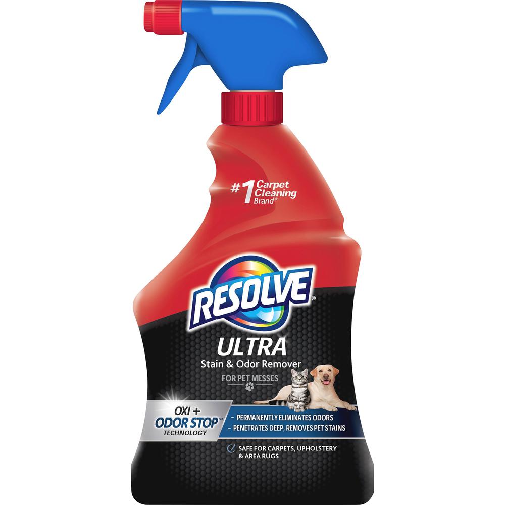 Resolve Ultra Stain/Odor Remover - For Cat, Dog - Recommended for Stain Removal, Odor Removal, Urine Stain, Feces, Urine Smell, Vomit, Red Wine, Juice, Residue, Food Stain - Fresh Scent - 1 quart - 1. Picture 1