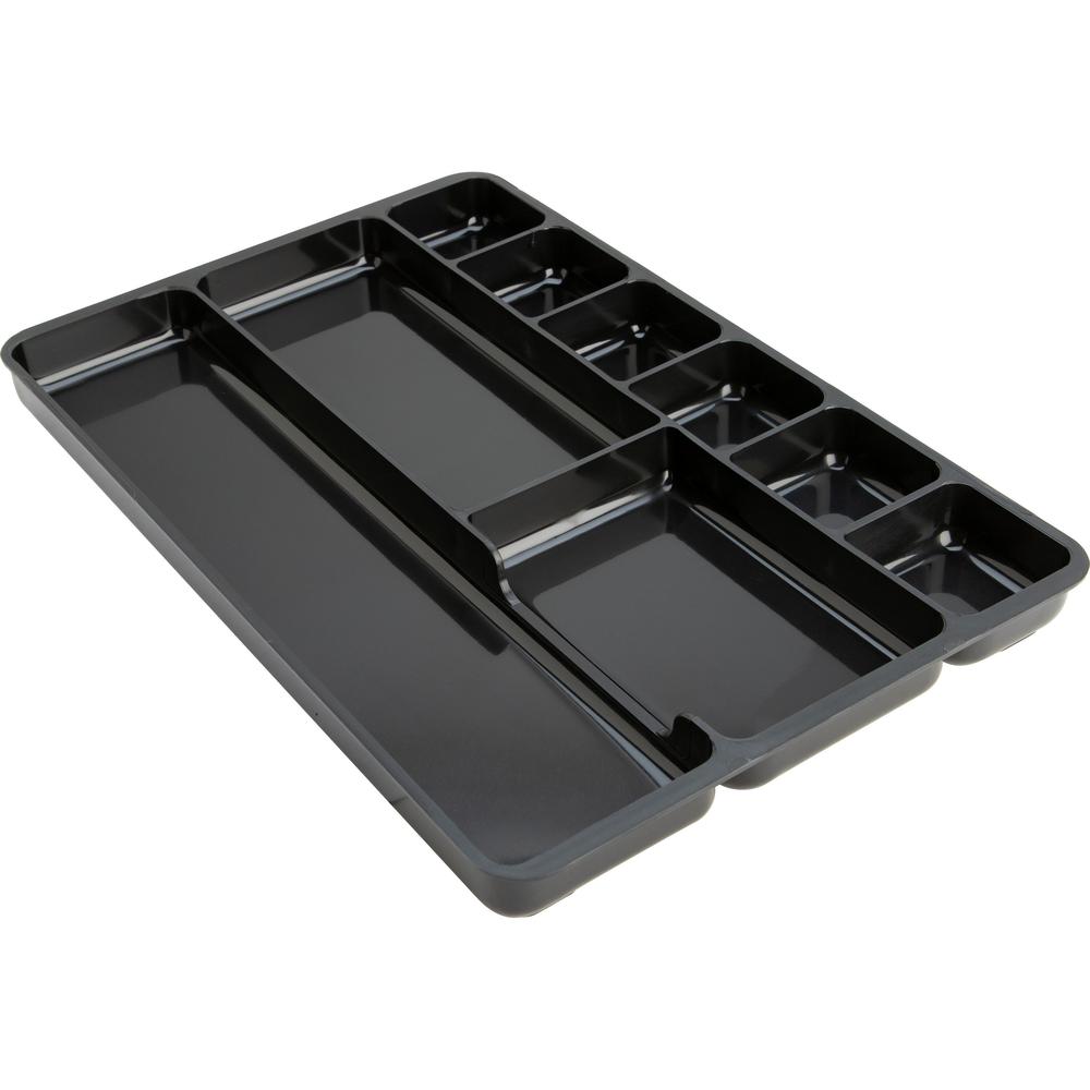 Lorell 9-compartment Drawer Tray Organizer - 9 Compartment(s) - 1.3" Height x 14" Width x 9.4" Depth - 1 Each. Picture 1