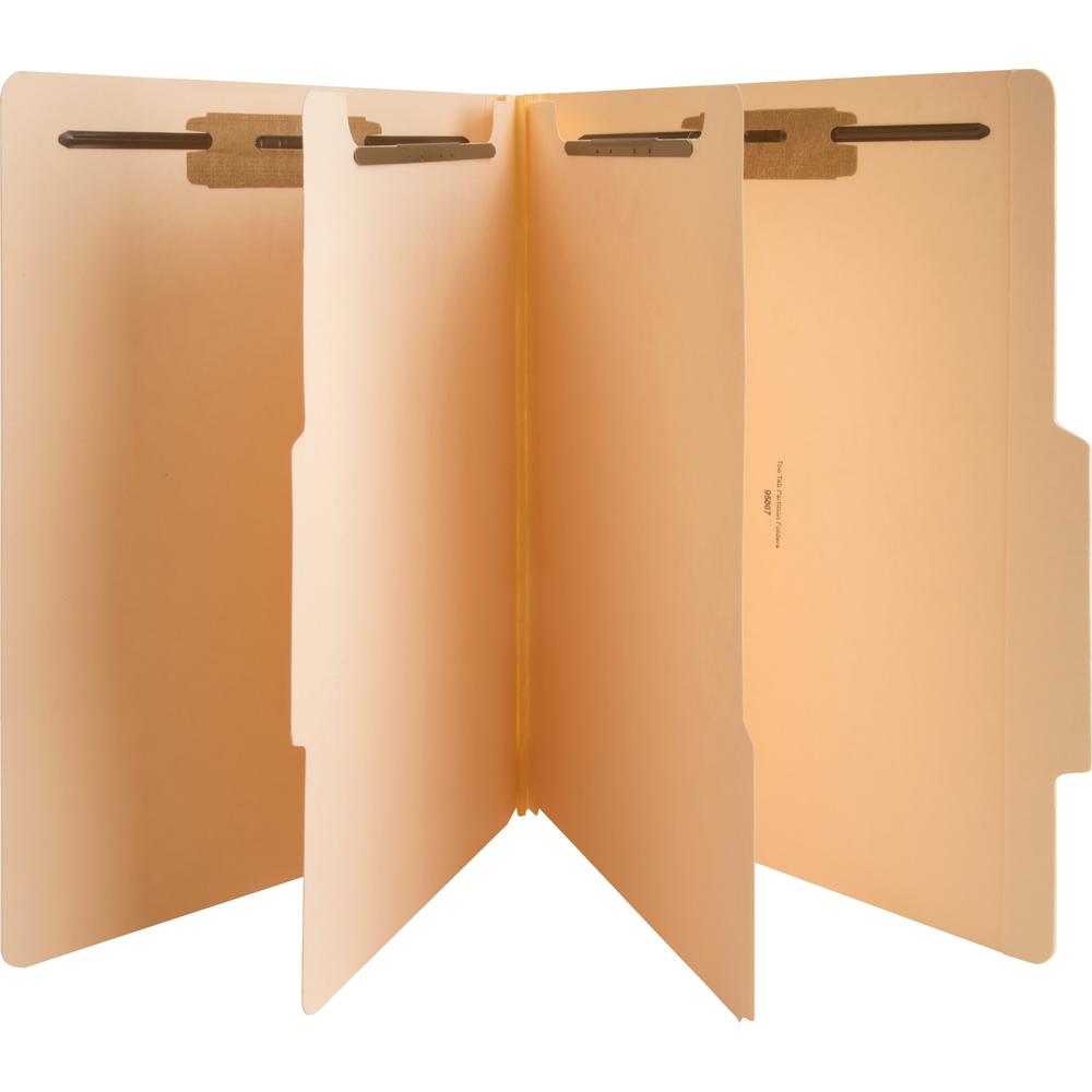 Business Source Letter Recycled Classification Folder - 8 1/2" x 11" - 2" Expansion - 1" Fastener Capacity, 2" Fastener Capacity - 2 Divider(s) - 10% Recycled - 25 / Box. Picture 1