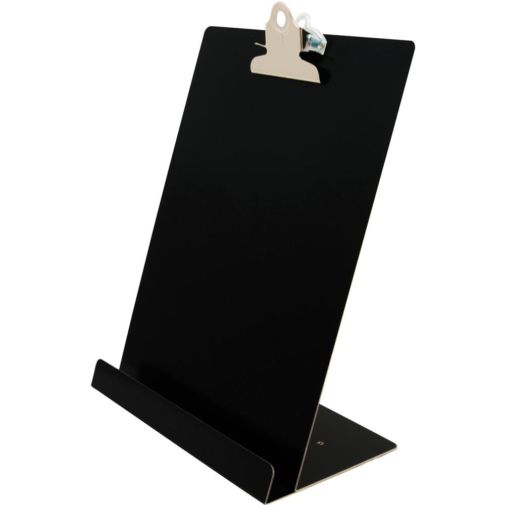 Saunders Document/Tablet Holder Stand - 12.3" x 9.5" x 5" - Aluminum - 1 Each - Black. Picture 1