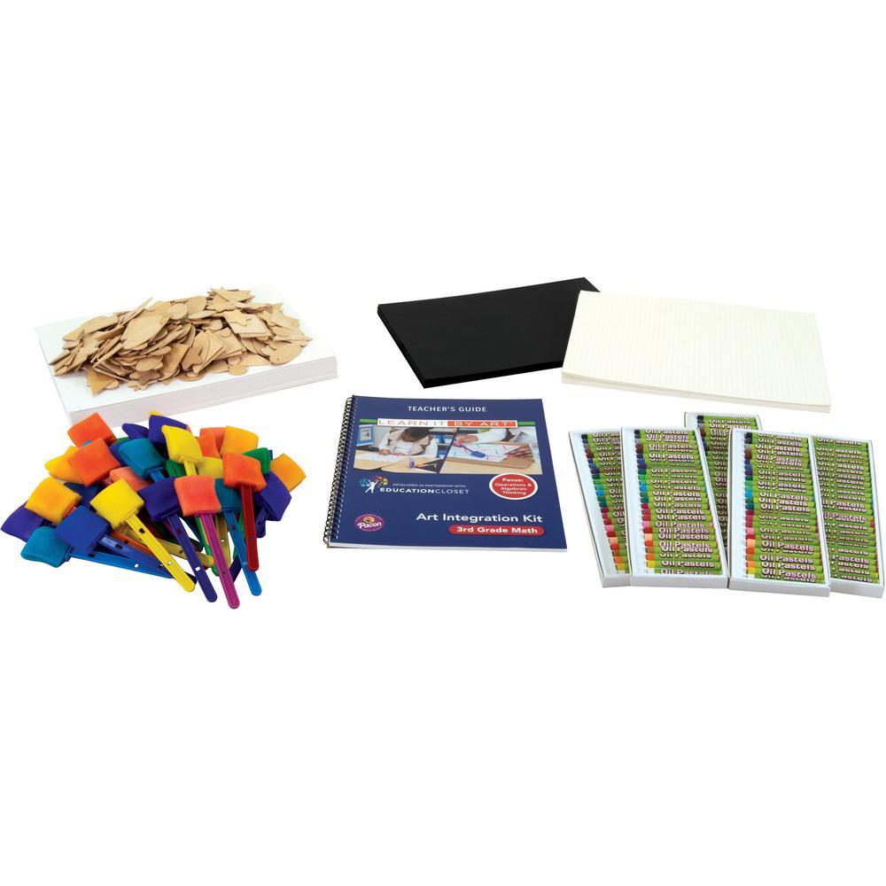 Pacon&reg; 3rd-Grade Math Art Integration Kit - Skill Learning: Science, Technology, Engineering, Mathematics, Planning - 1 / Kit. Picture 1