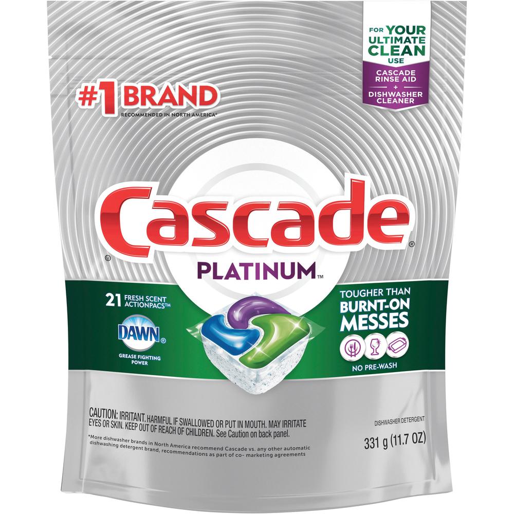 Cascade Platinum ActionPacs Detergent - 21 / Pack - Multi. Picture 1