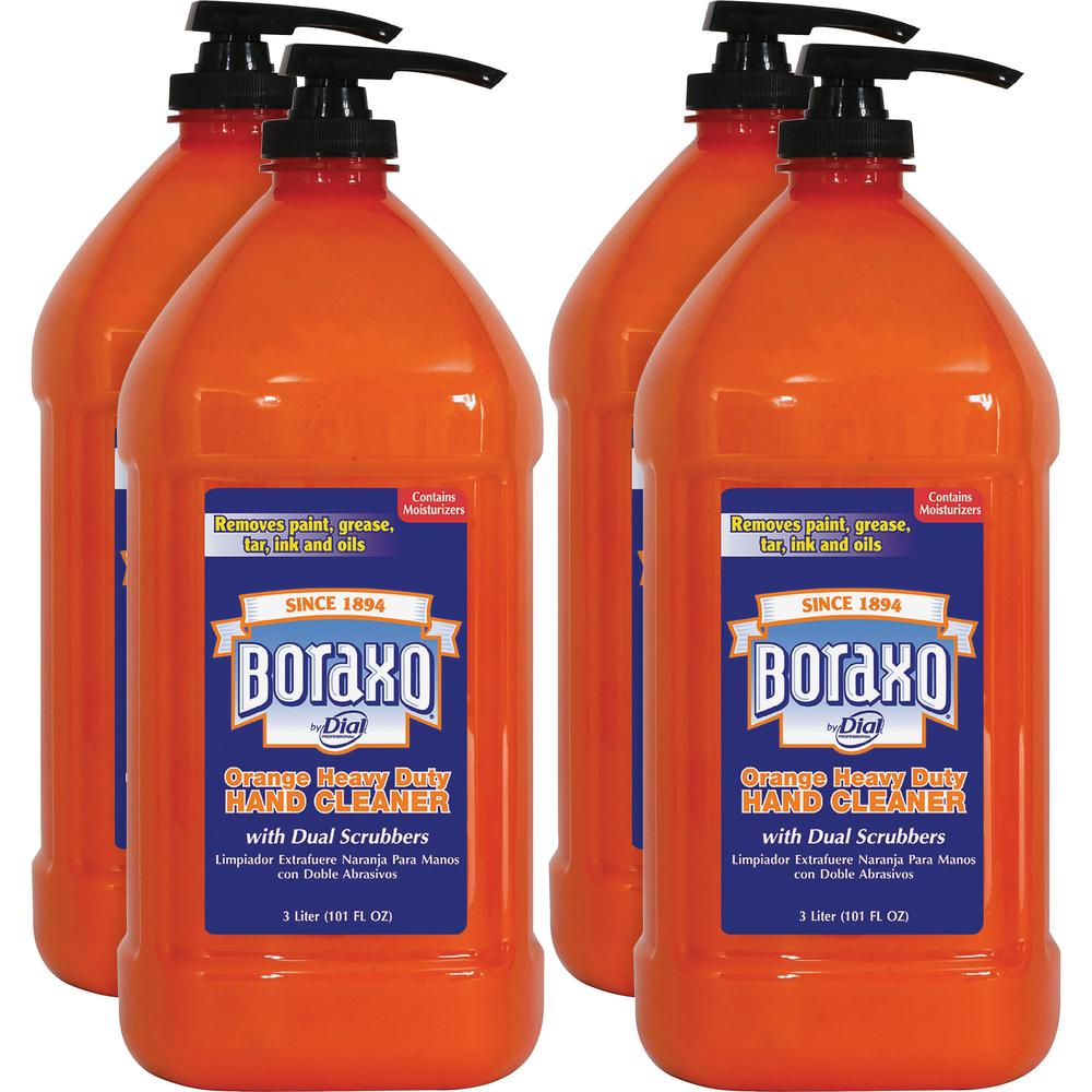 Dial Orange Heavy-duty Hand Cleaner - 101.4 fl oz (3 L) - Pump Bottle Dispenser - Grease Remover, Grime Remover, Ink Remover, Tar Remover, Paint Remover - Hand, Skin - Moisturizing - Orange - Heavy Du. Picture 1