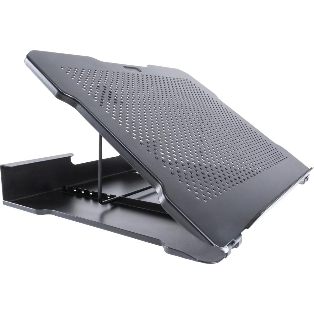 Allsop Metal Art Adjustable Laptop Stand with 7 positions - (32147) - 2.3" Height x 13" Width x 11" Depth - Metal - Black, Pearl. Picture 1