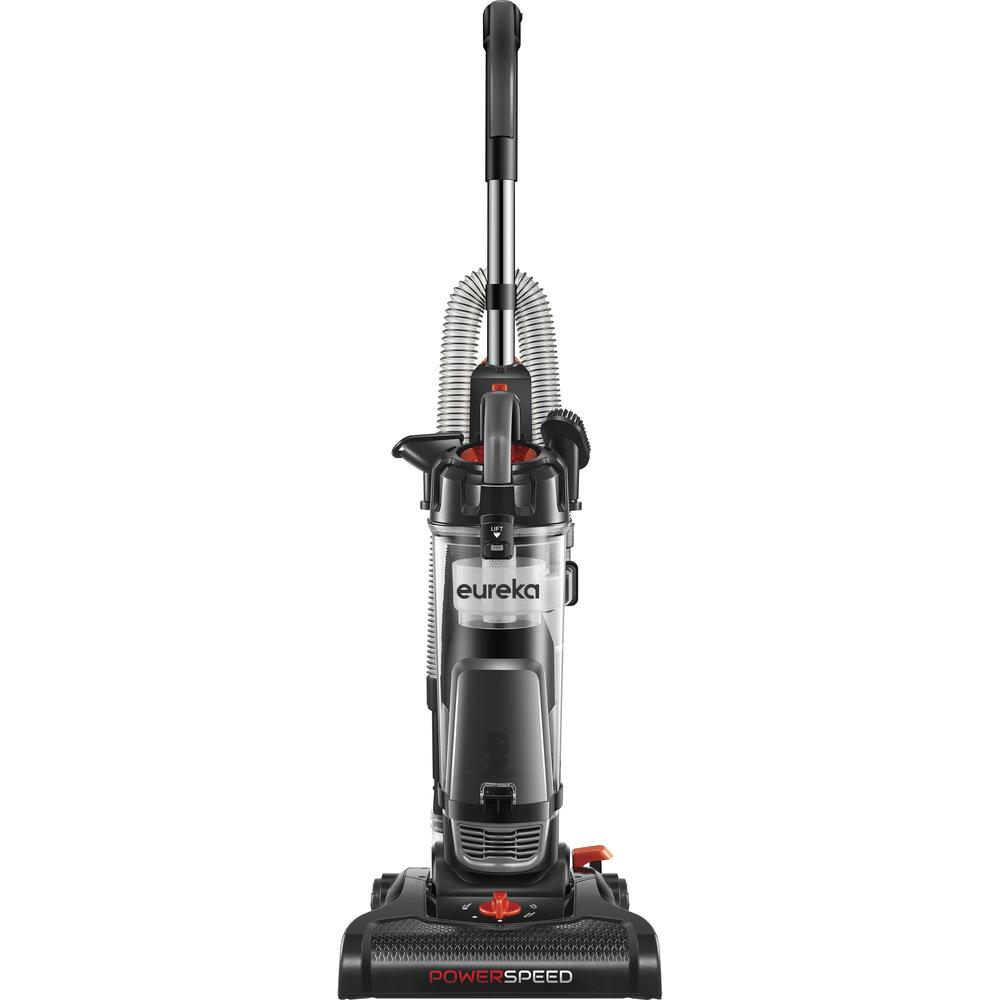 Eureka PowerSpeed Upright Vacuum Cleaner - Bagless - Crevice Tool, Brush Tool, Upholstery Tool, Extension Hose - 12.60" Cleaning Width - Carpet, Hardwood - 25 ft Cable Length - 7 ft Hose Length - Foam. Picture 1