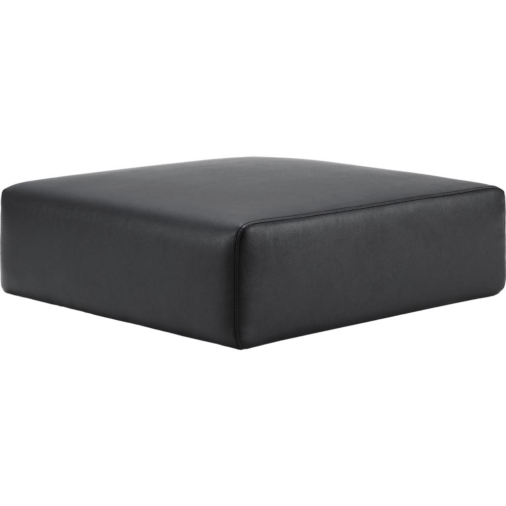 Lorell Contemporary Collection Single Sofa Seat Cushion - 25.5" x 25.5" x 7.9" - Material: Polyurethane - Finish: Black. The main picture.