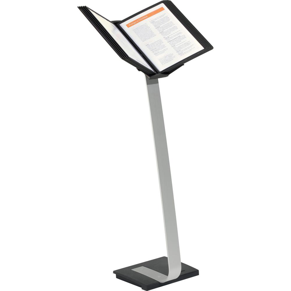 SHERPA Stand Pro 10 - Support Letter 8.50" x 11" Media - Rugged, Anti-glare - Black - 3.5" Height x 14.7" Width x 42.6" Depth - 1 Each. Picture 1